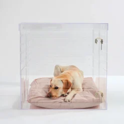Acrylic Large Size Dog Crate Furniture