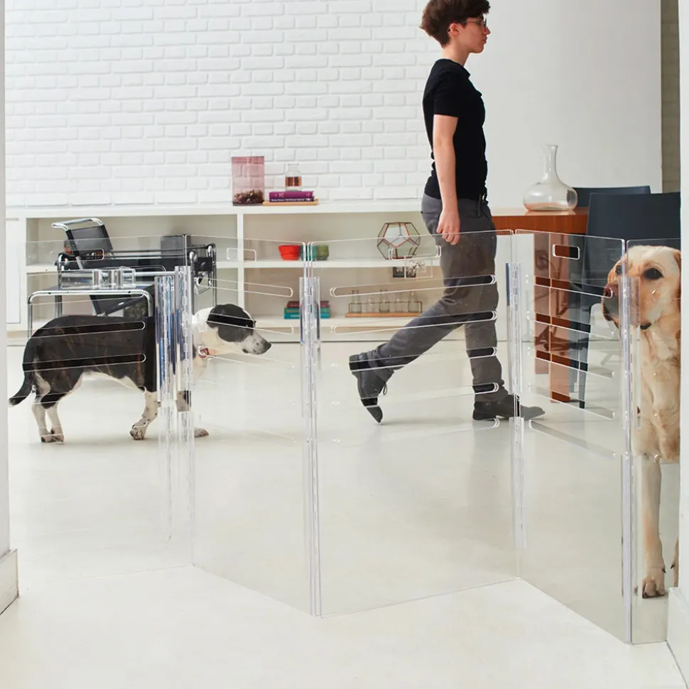 Acrylic Large Size Dog Crate Furniture