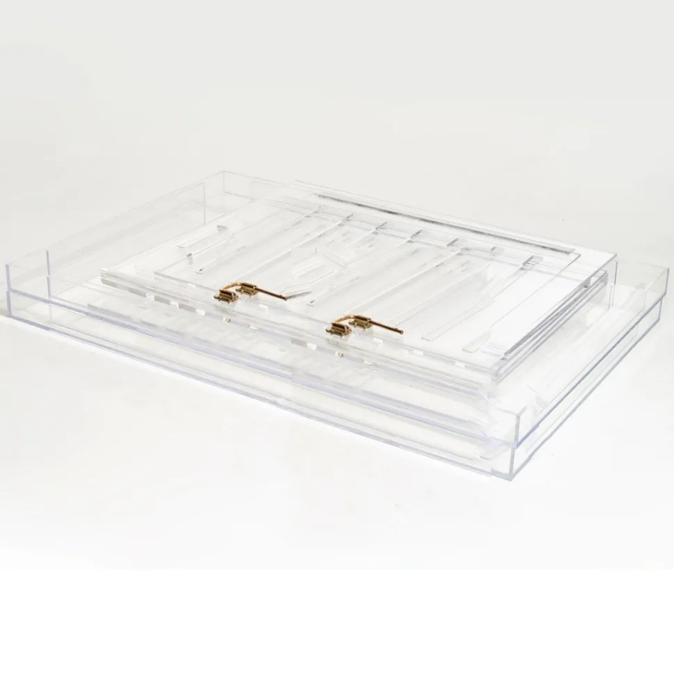 Acrylic Large Size Dog Crate Furniture