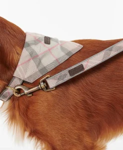 Barbour Reflective Tartan Dog Leash - Pink