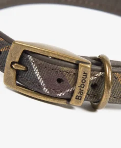 Barbour Tartan Leather Dog Collar