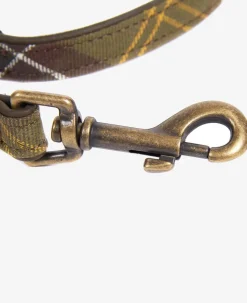 Barbour Tartan Leather Dog Leash