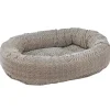 Bowsers Calming Donut Dog Bed Microvelvet Fabric Washable Cover