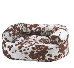 Bowsers Double Donut Sofa Dog Bed Cowhide