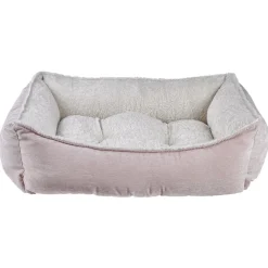 Bowsers Microvelvet Scoop Dog Bed in Pink