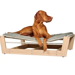 Bowsers pet lounger raised dog bed with mat