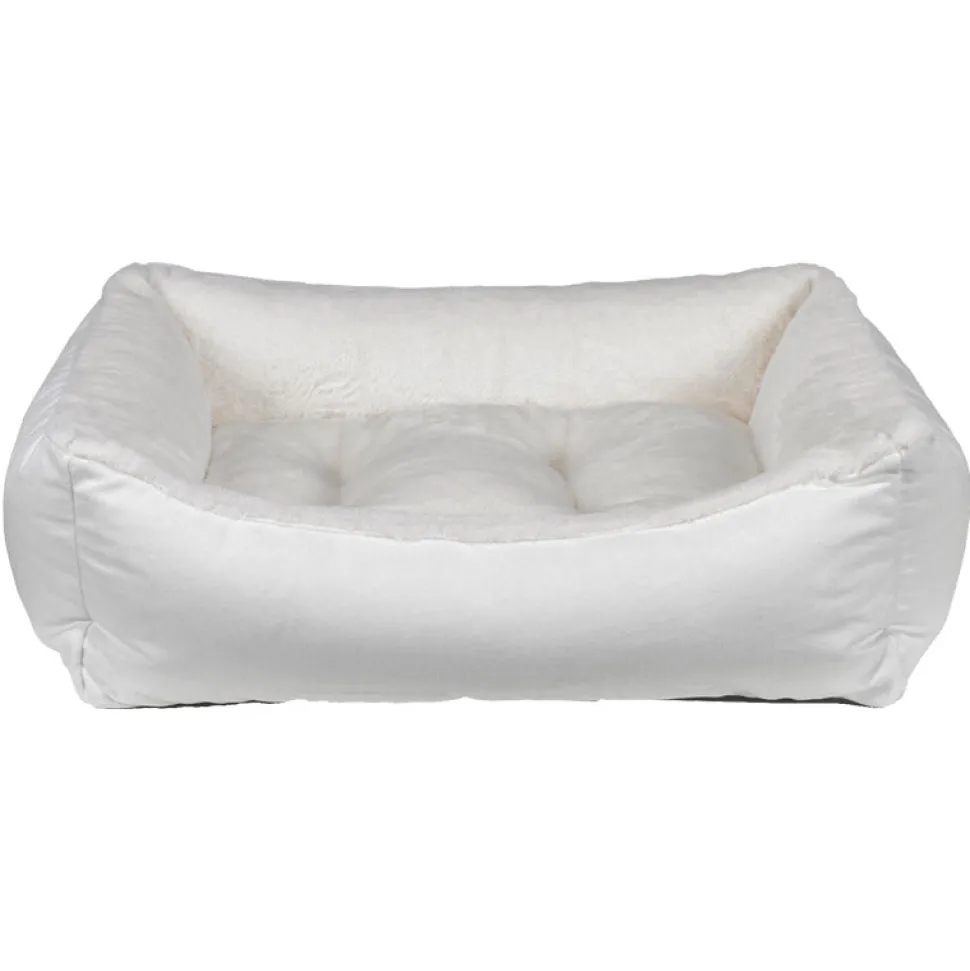 Bowsers Scoop Dog Bed With Soft Faux Fur Washable Cover