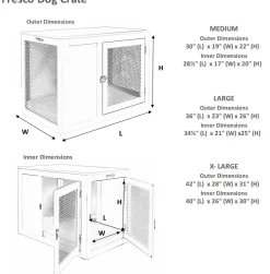 Bowsers Wood Dog Crate Furniture Fresco XL