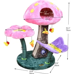 Catry Wonderland Mushroom Cute Cat Perch Bed