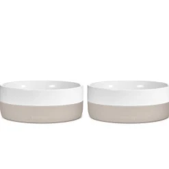Coppa Porcelain Dog Bowl Set: Bowls, Treat Jar & Slowfeeder