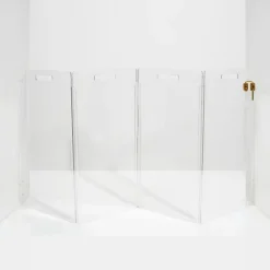 Hiddin acrylic dog gate as pet door & wall mounted