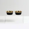 Hiddin Stainless Steel Glam Bowls with Acrylic Stand