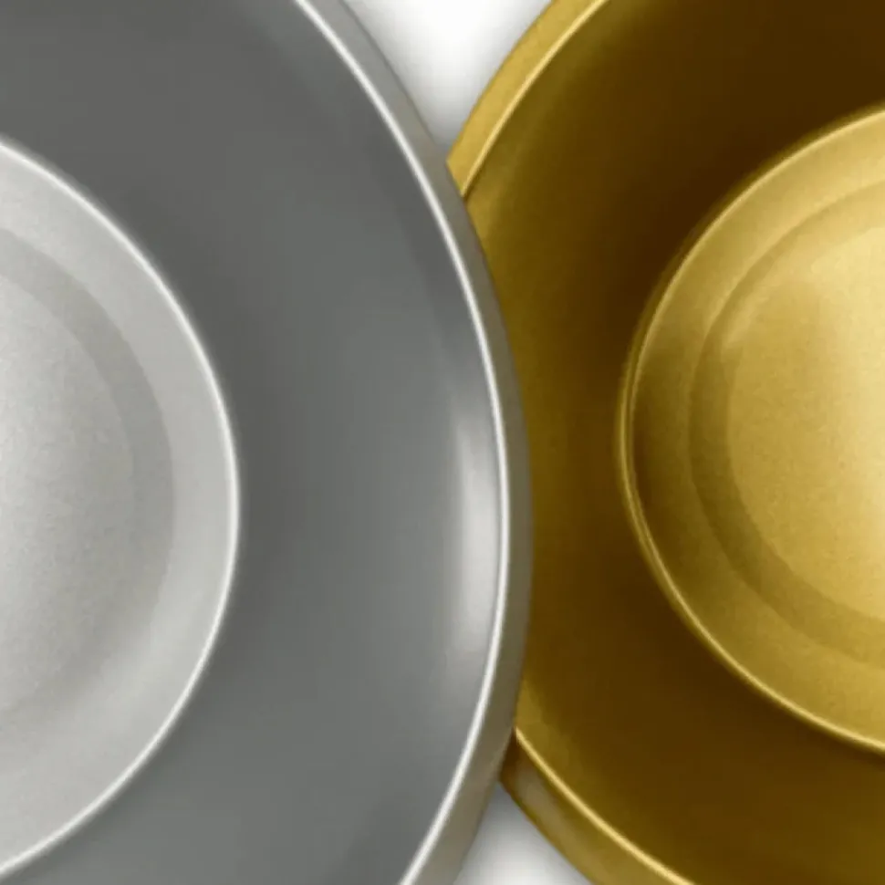 Hiddin Stainless Steel Glam Bowls with Acrylic Stand
