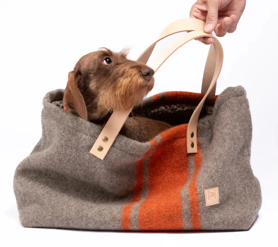 Inge Recycled Wool Small Dog Purse For Winter