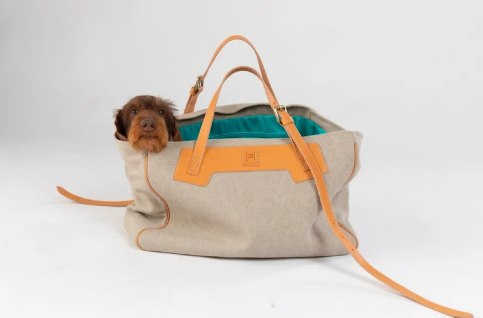 Margaret Organic Cotton Dog Carrier Purse