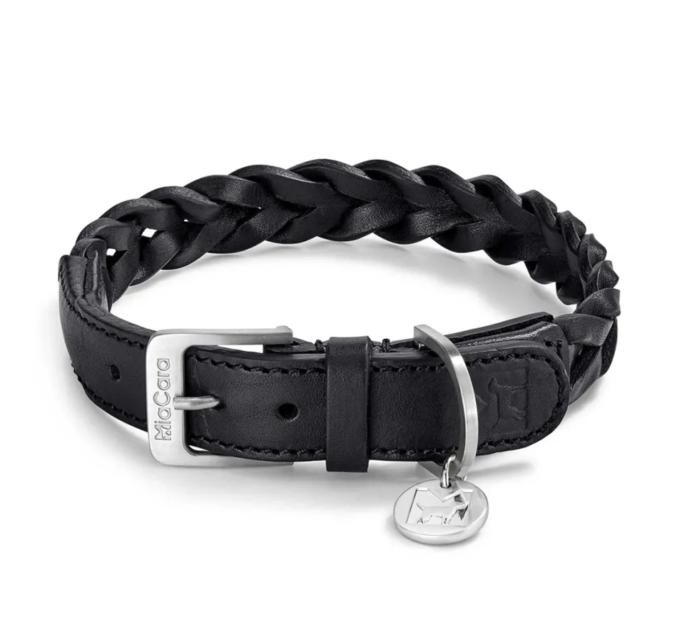 Miacara Bergamo Leather Dog Collar