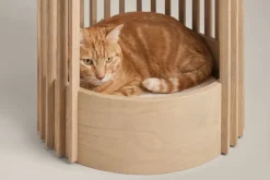 Modern Cat Tower Bed Mid-Century Style