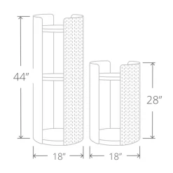 Modern Torre Cat Scratching Post With Cushion- Natural