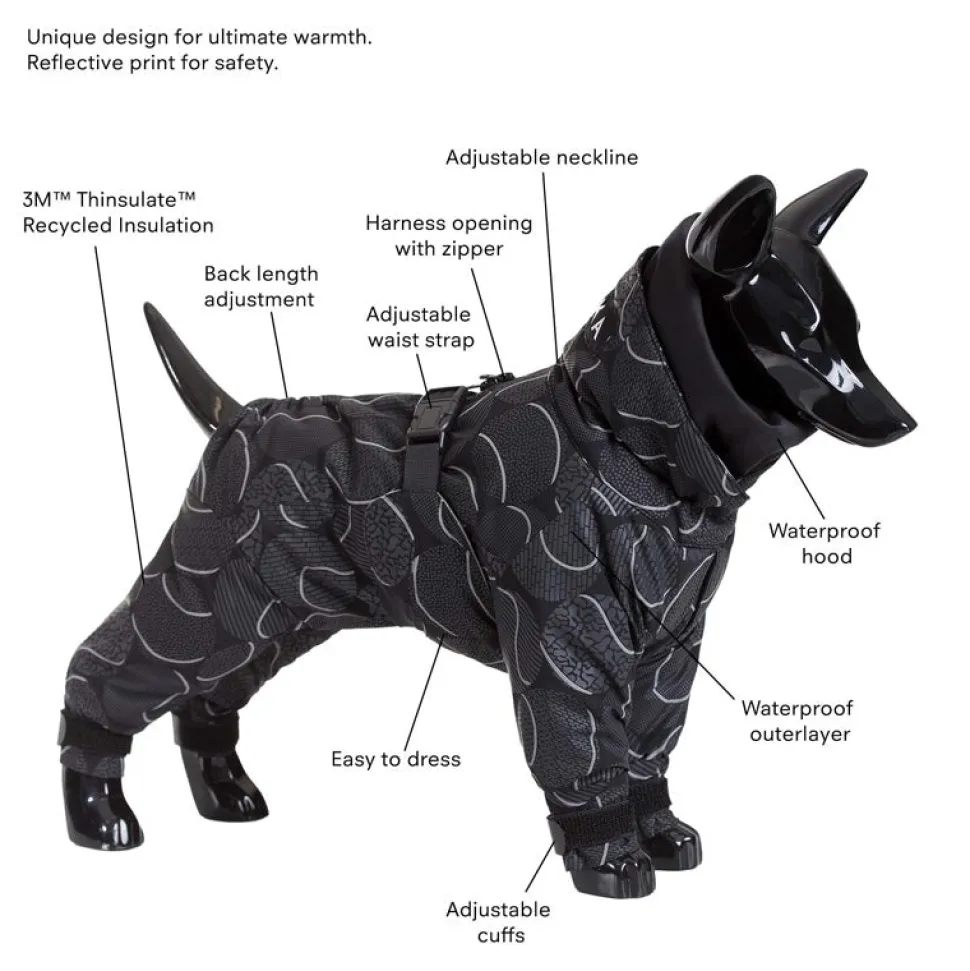 Paikka Dog Winter Suit Black