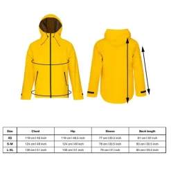 Paikka Reflective Unisex Waterproof Raincoat Short