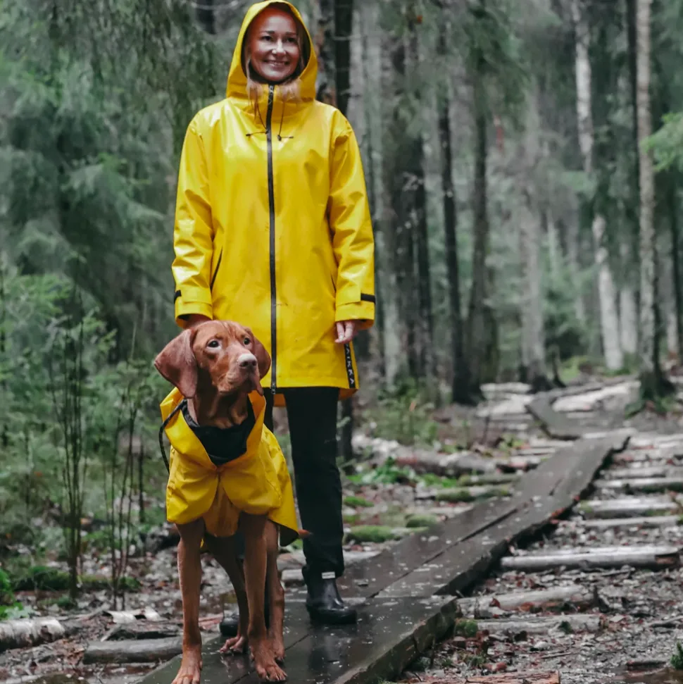 Paikka Visibility Dog Raincoat - Yellow