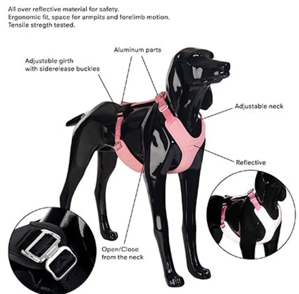 Paikka Visibility Large Dog Harness - Pink