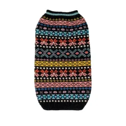 Parker Cozy Dog Wool Sweater Black