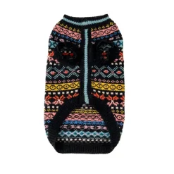 Parker Cozy Dog Wool Sweater Black