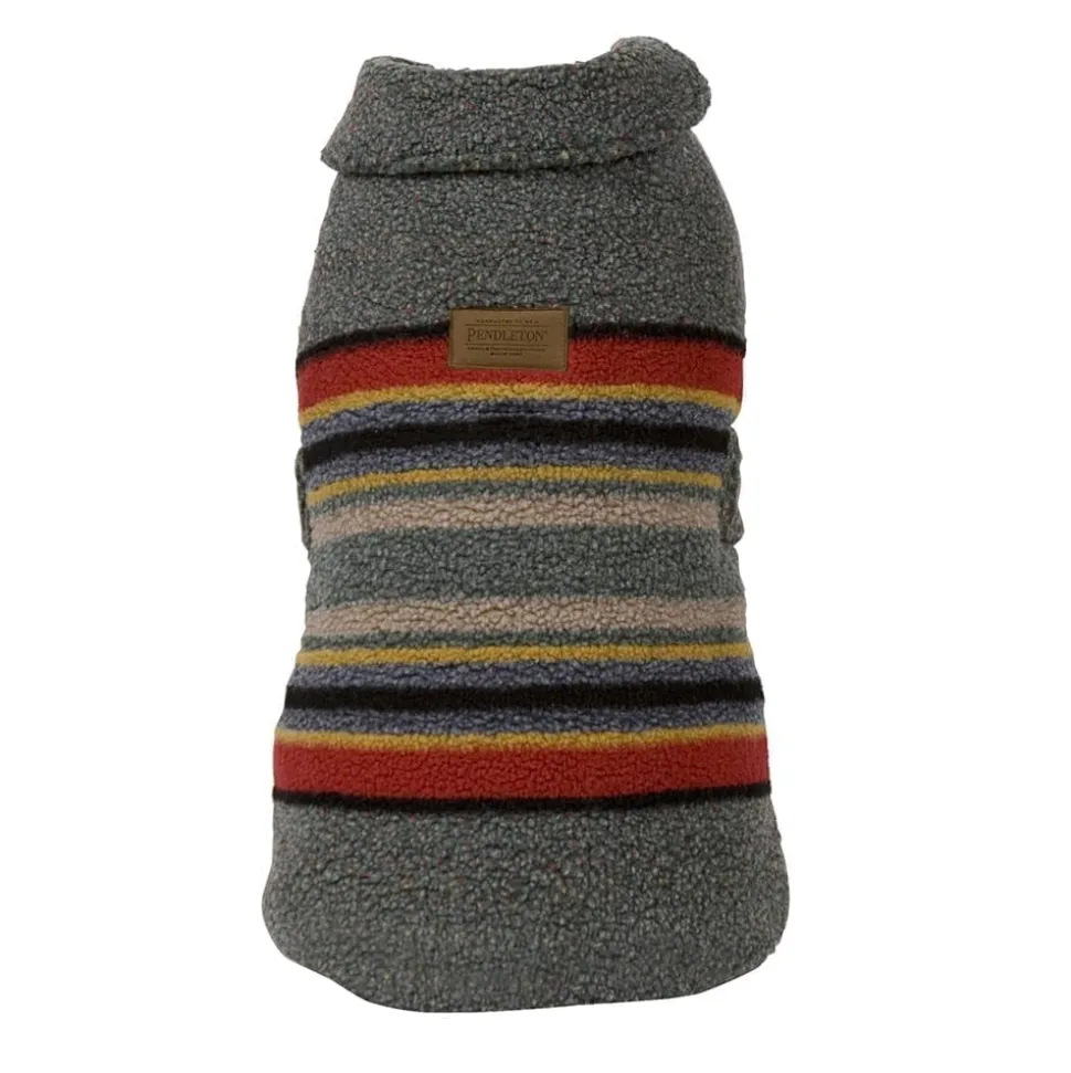 Pendleton Dog Coat Yakima Vintage Camp in Heather Green