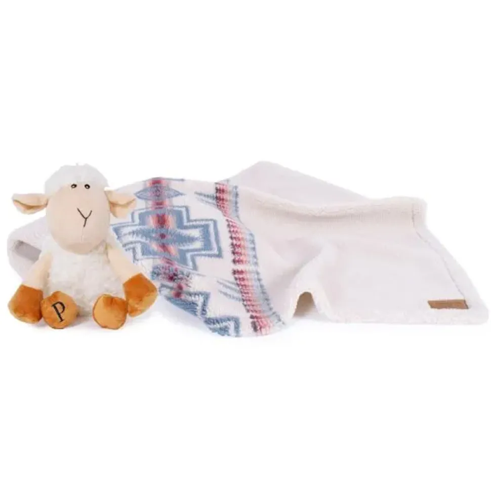Pendleton Harding Rosewood Pet Throw Blanket with Lamb Plushy Dog Gift