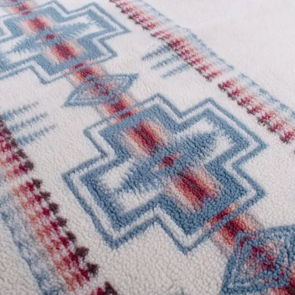 Pendleton Harding Rosewood Pet Throw Blanket with Lamb Plushy Dog Gift
