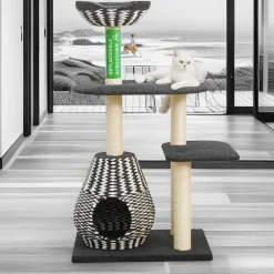 Petpals Aesthetic Sustainable Large Cat Tree Scratching Post