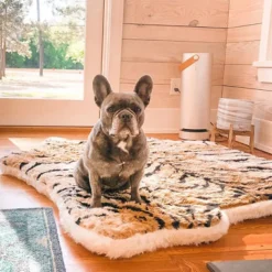 PupRug Tiger Print Memory Foam Dog Bed