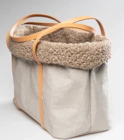 Small Dog Carrier Annie Boucle Wool Everyday Bag