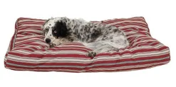 Striped Faux Gusset Outdoor And Patio Dog Bed Jamison