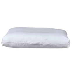 Washed white cotton linen dog cushion for large dogs